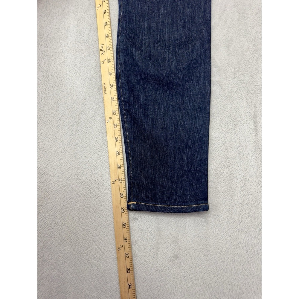 True Religion Slim Mid Rise Jeans Women's 29x29 Dark Wash Studded Side USA - Picture 3 of 12